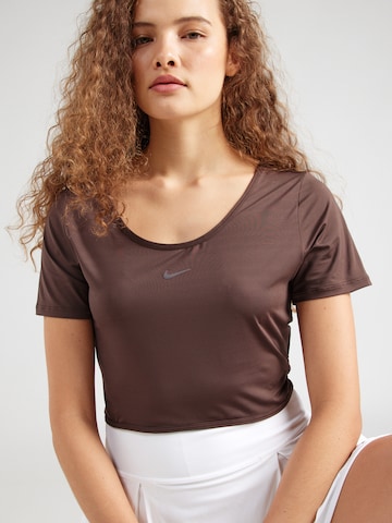 T-shirt fonctionnel 'ONE CLASSIC' NIKE en marron