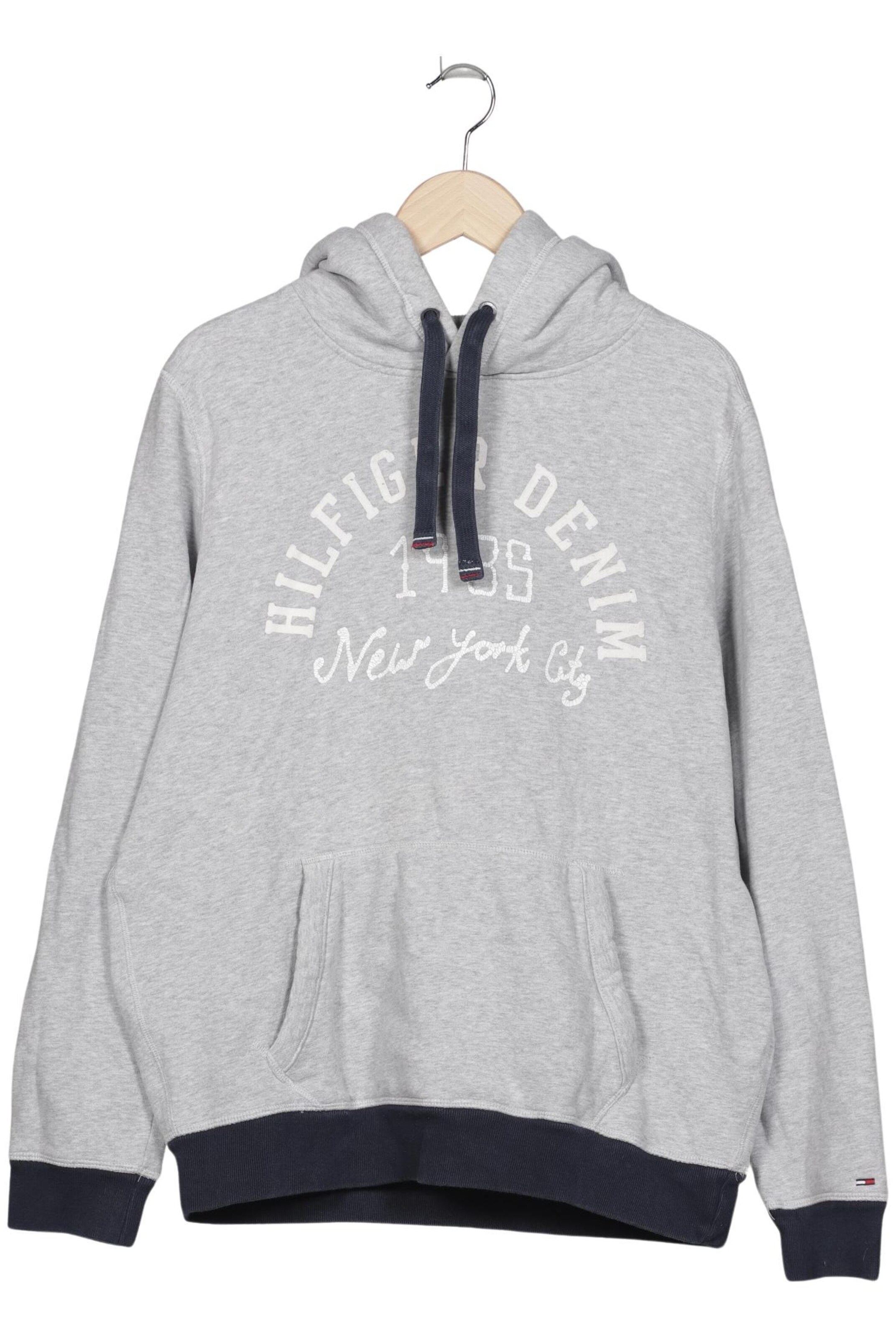 Tommy Jeans Sweatshirt & Zip-Up Hoodie in L in Grey: front