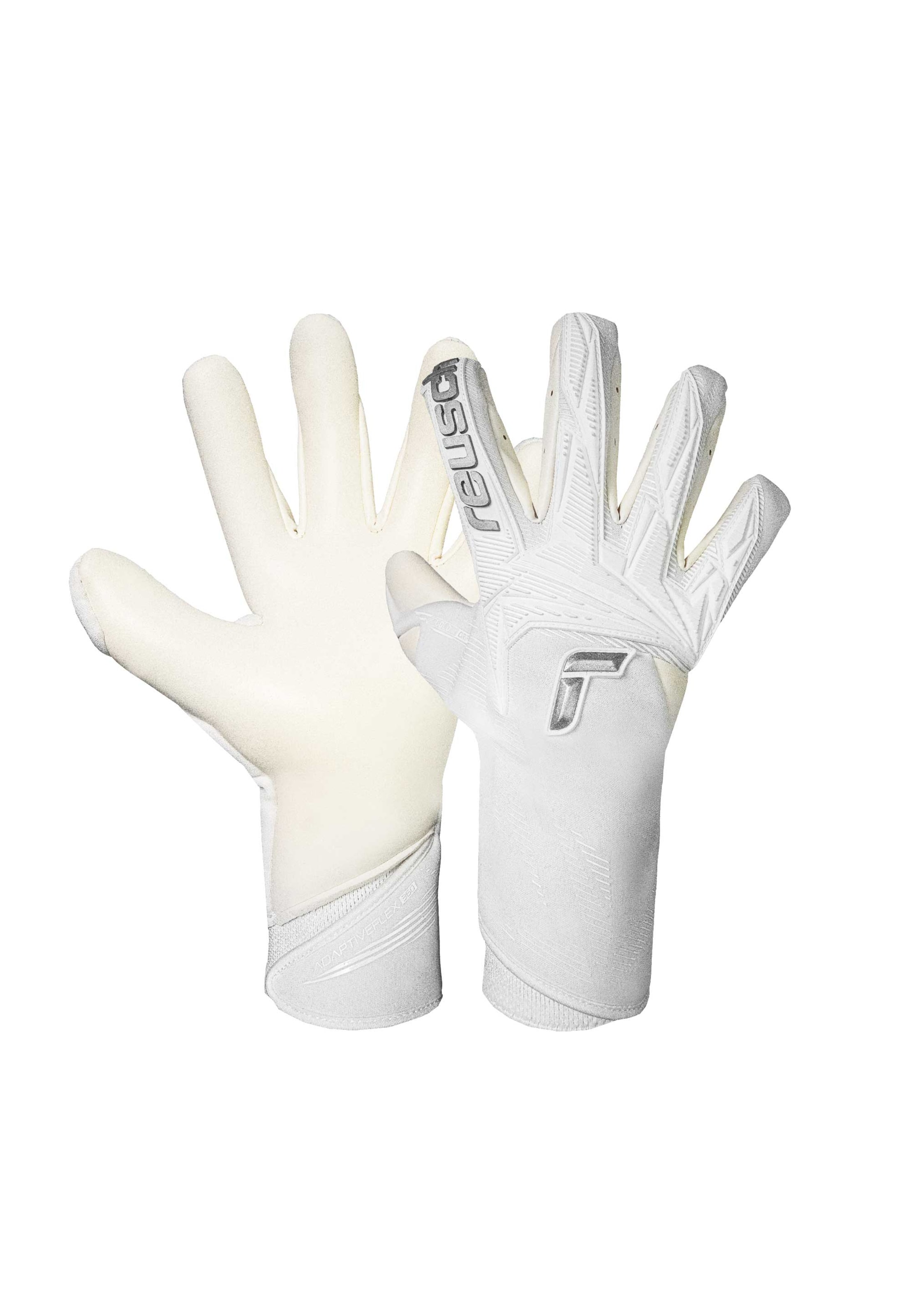 REUSCH Sports gloves 'Attrakt Gold X Strapless' in White: front