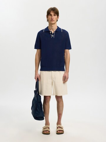 SELECTED Pulover 'SLHJESSE' | modra barva