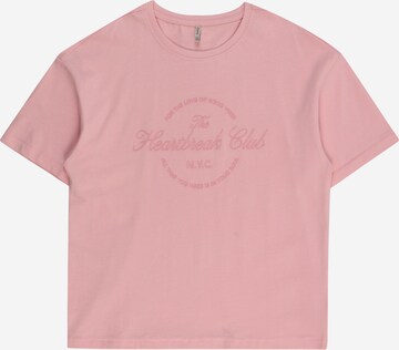 KIDS ONLY T-Shirt 'KOGSIMONE' in Pink: predná strana