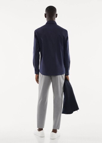 MANGO MAN Slim Fit Hemd 'Play' in Blau