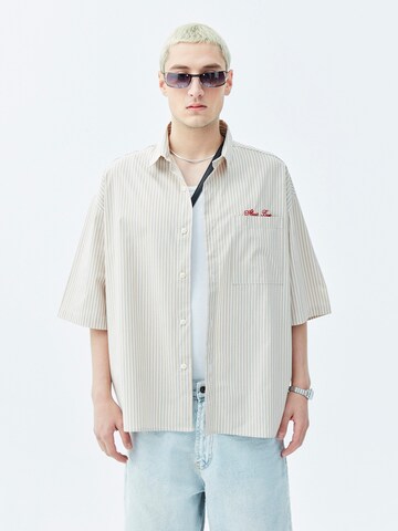 Camicia 'Sherman' di VAMOS CLO in beige: frontale