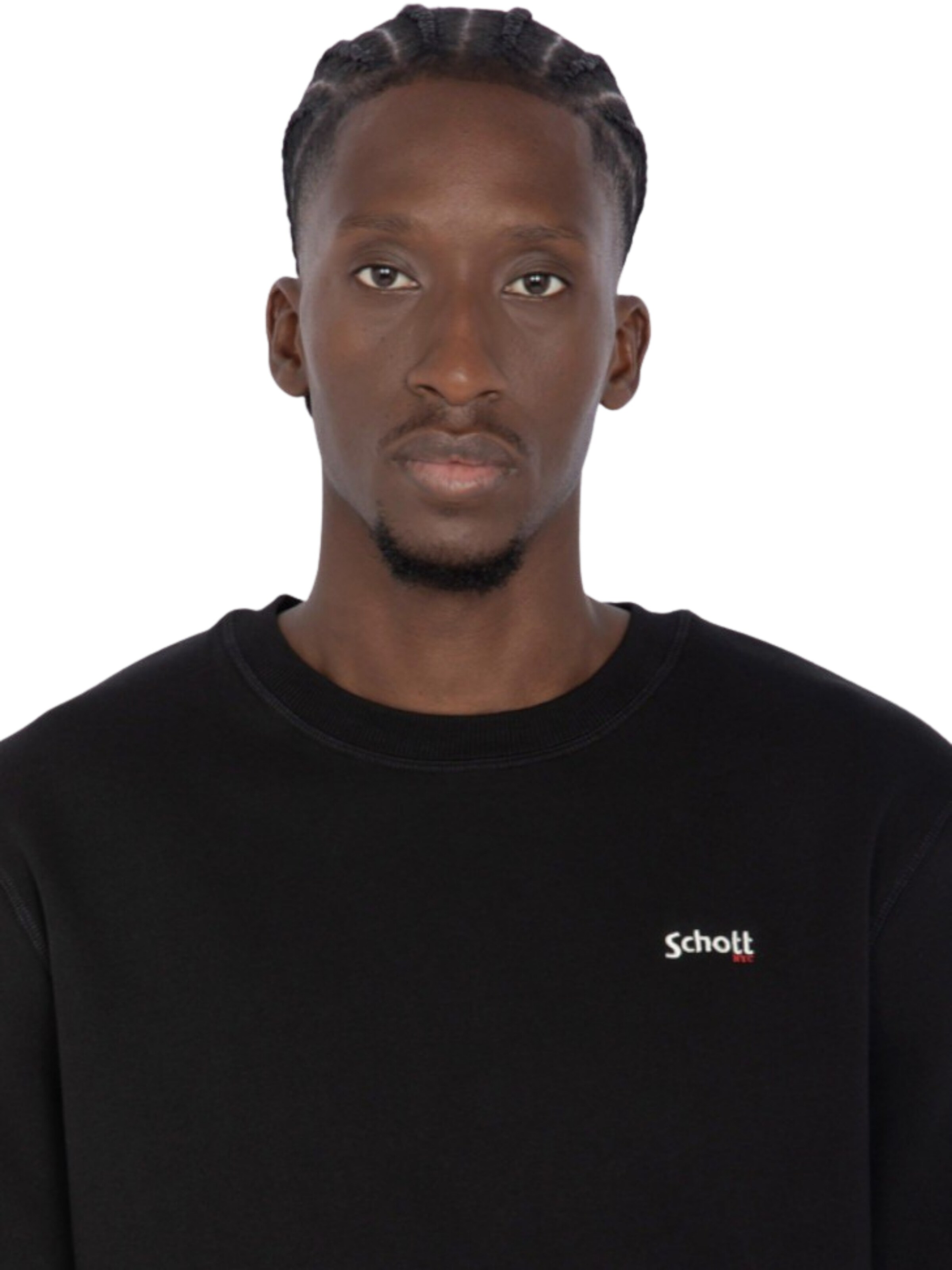 Schott NYC Sweatshirt 'Casual 1' i sort