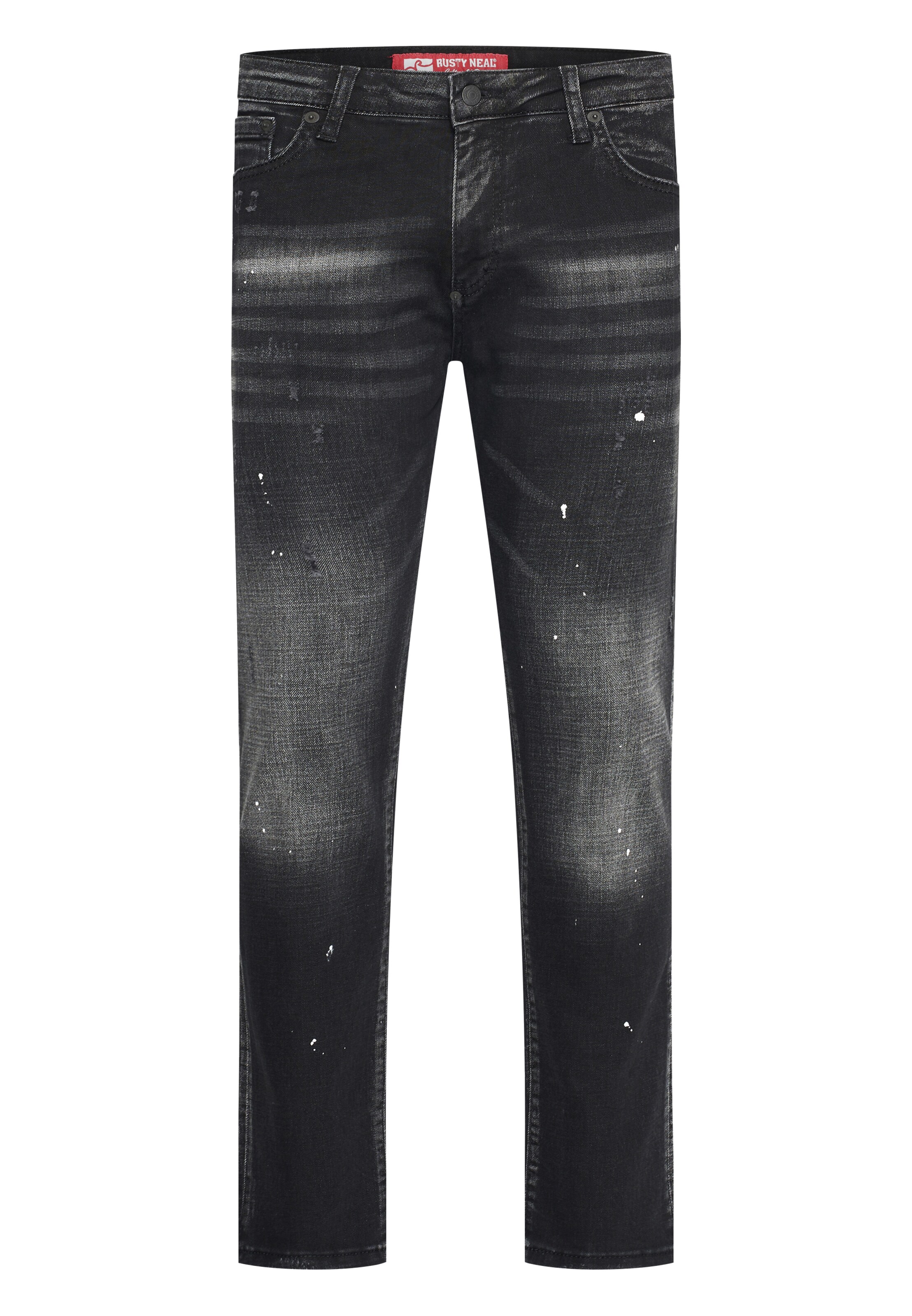 Rusty Neal Slim fit Jeans in Black: front