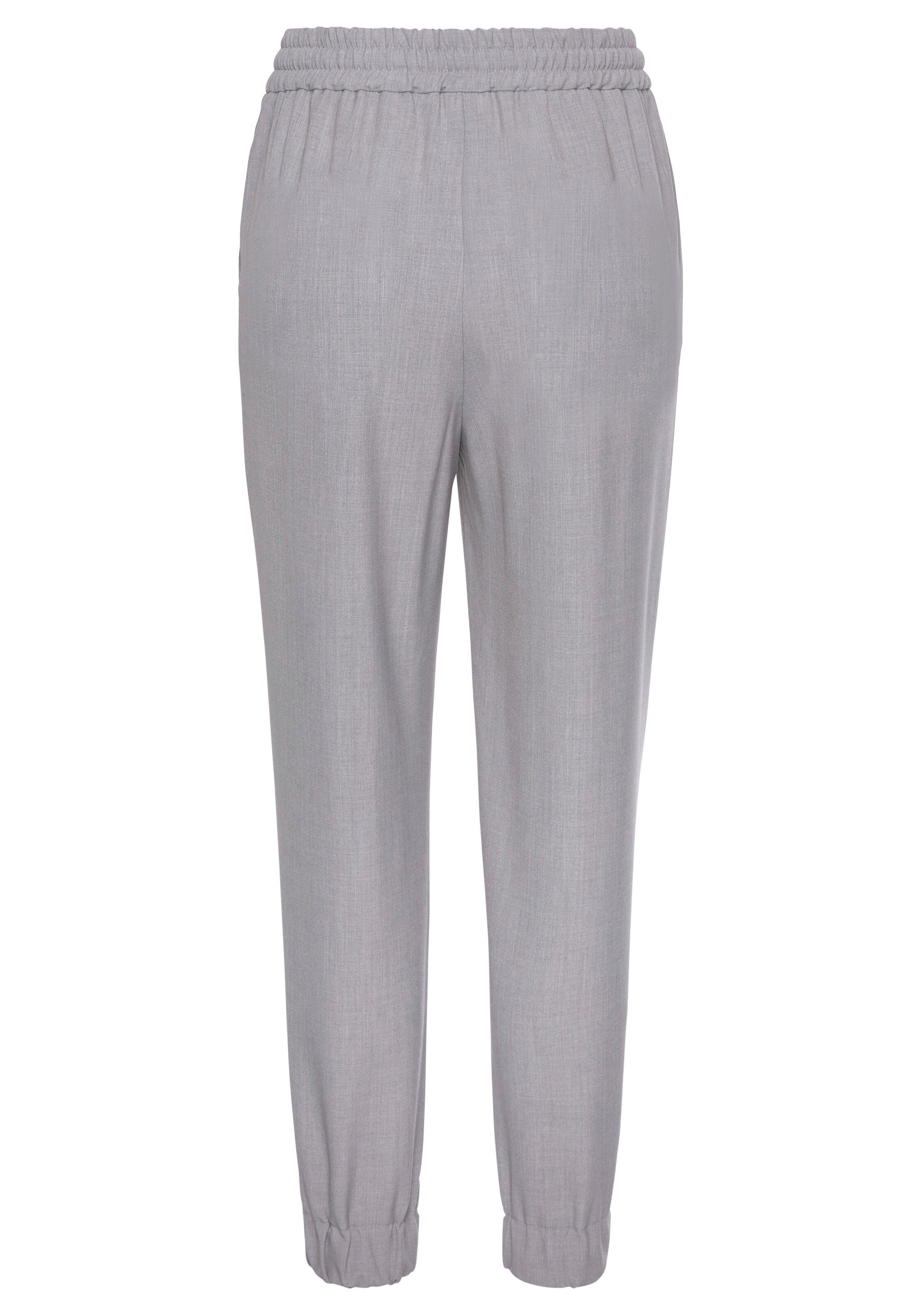 LASCANA Tapered Broek in Grijs