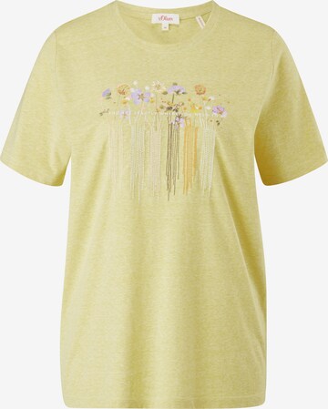 T-shirt s.Oliver en jaune : devant