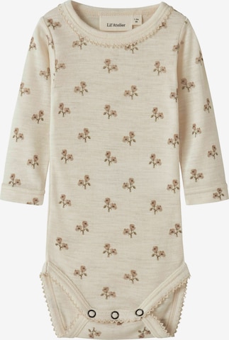 Lil'Atelier Romper/Bodysuit 'NBFNalu' in Beige: front