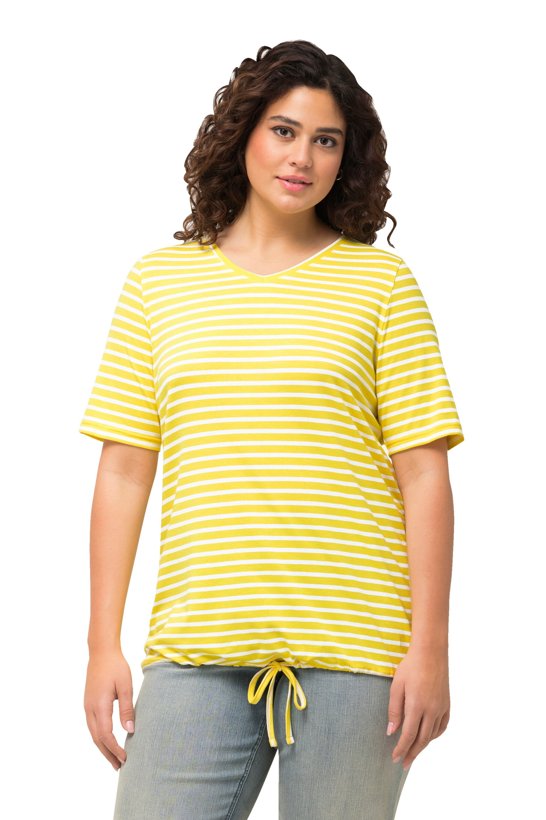 Ulla Popken Shirt in Gelb: Vorderseite