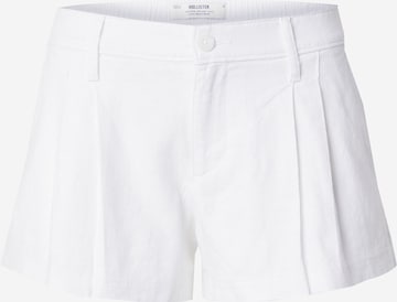 Loosefit Pantaloni con pieghe 'LIVVY' di HOLLISTER in bianco: frontale