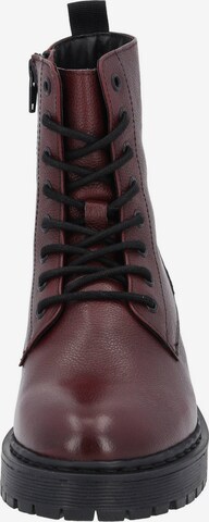 Palado Lace-Up Ankle Boots 'Balenas' in Red