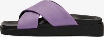 Kazar Studio Mules in Purple: front