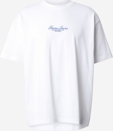 T-Shirt GUESS JEANS en blanc : devant