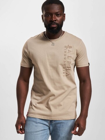 ALPHA INDUSTRIES Shirt in Beige