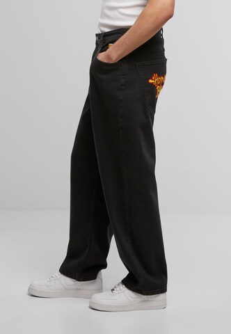 HOMEBOY Baggy Jeans 'X-tra Monster Pencil' in Black