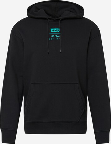 LEVI'S ® Sweatshirt 'Relaxed Graphic Hoodie' i svart: forside