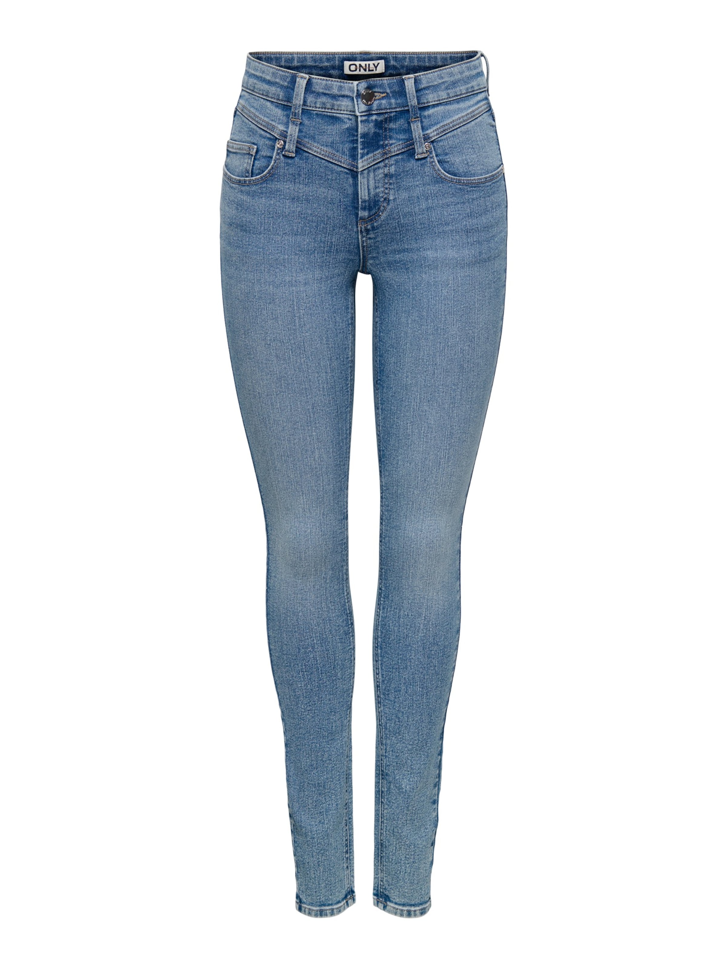 ONLY Skinny Jeans 'ONLHUSH' in Blauw: voorkant