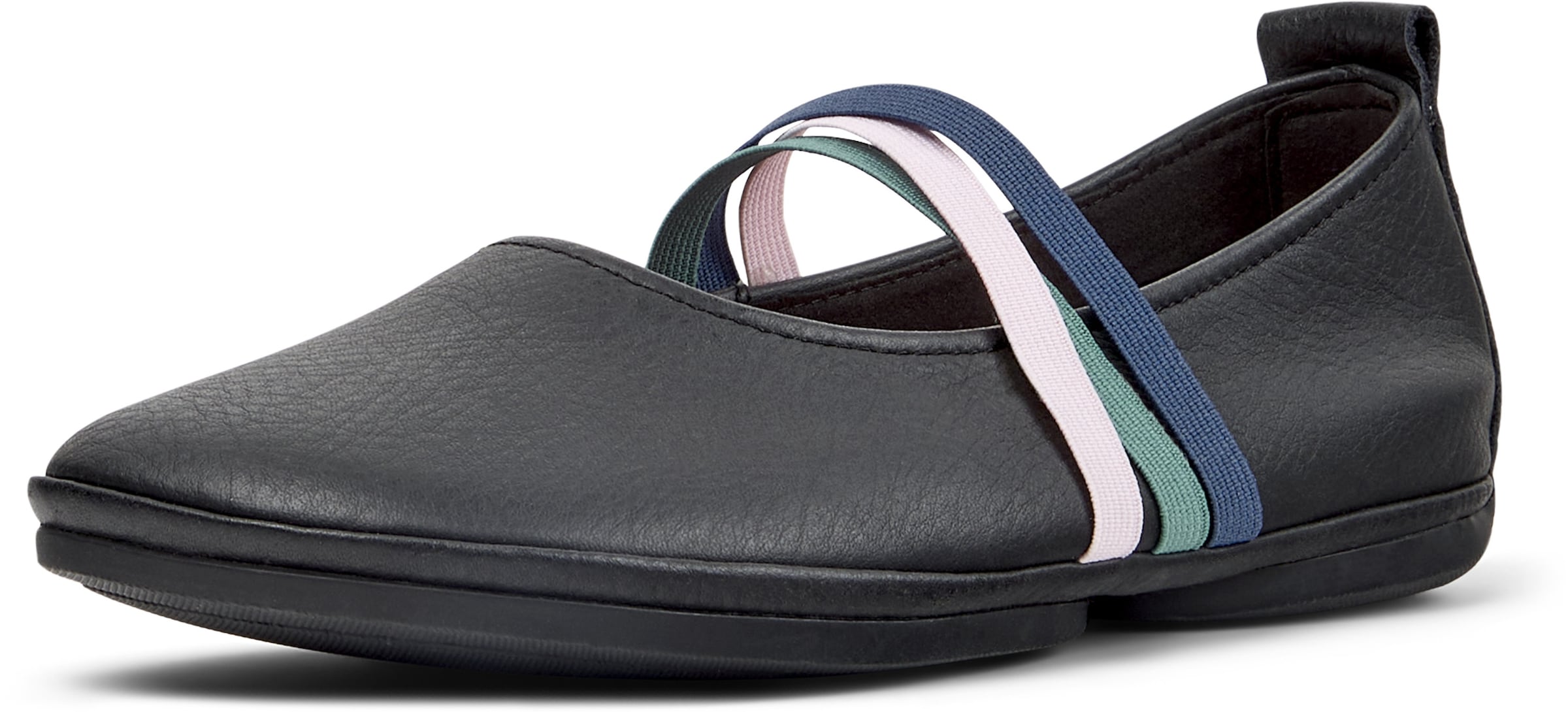 CAMPER Strap ballerina ' Right Nina ' in Black: front