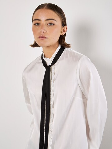 Apricot Blouse in White