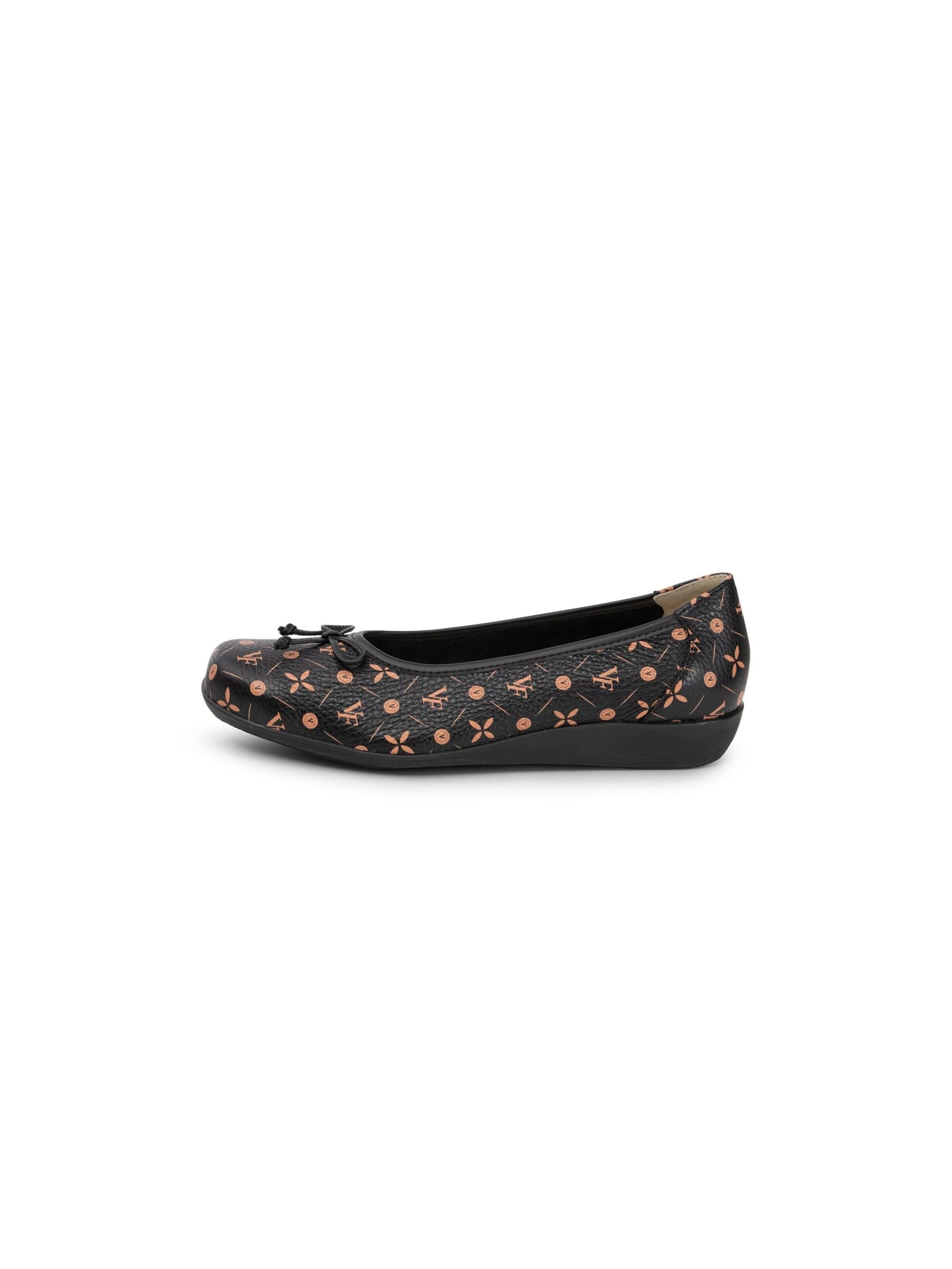 VITAFORM Ballet Flats in Black: front