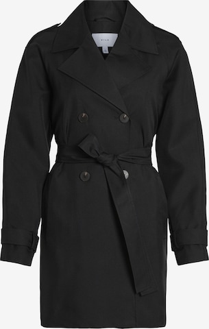 VILA Between-Seasons Coat in Black: front