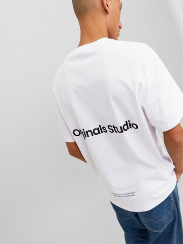 T-Shirt 'Vesterbro' JACK & JONES en blanc