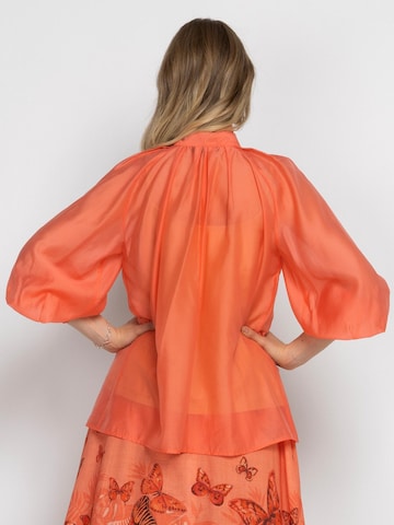 JIORO Bluse 'ESSENTIALS'‌ in Orange