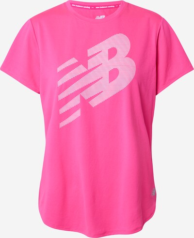 Tricou funcțional new balance pe roz închis / alb, Vizualizare produs