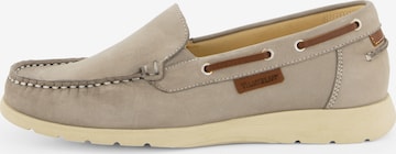 Travelin Moccasins in Beige: front