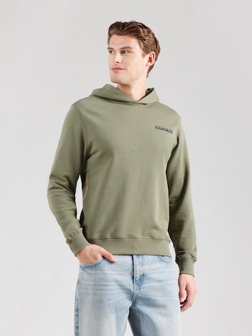 Felpa 'BUSEE' di NAPAPIJRI in verde: frontale