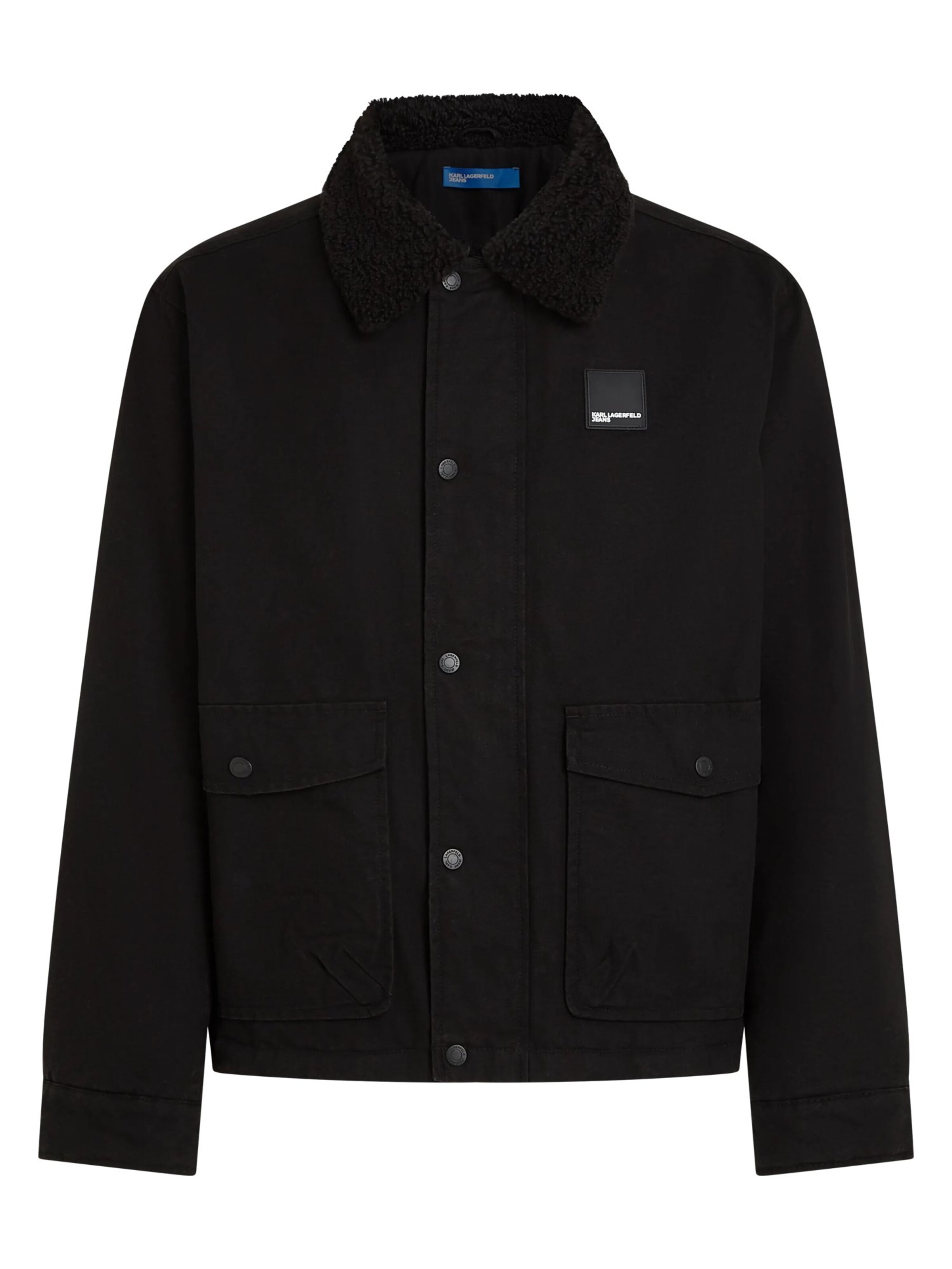 KARL LAGERFELD JEANS Between-season jacket in Black: front