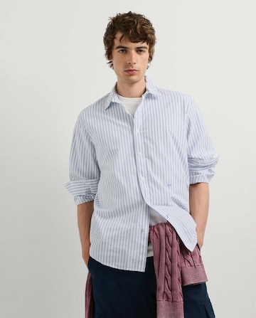 Pepe Jeans Regular Fit Hemd 'Reynols' in Blau: Vorderseite