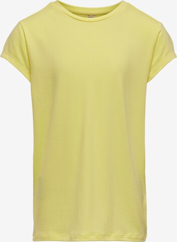 T-Shirt 'Moster' KIDS ONLY en jaune : devant