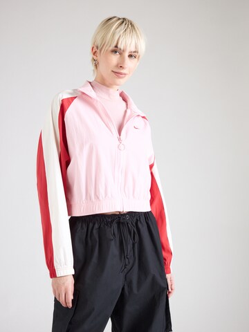 Veste mi-saison Nike Sportswear en rose : devant