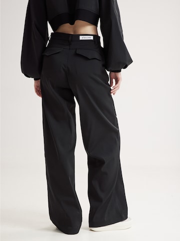 4TAILORS Regular Housut 'Andy' värissä musta