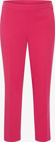 KAFFE CURVE Regular Pleated Pants 'Sakira' in Pink: front