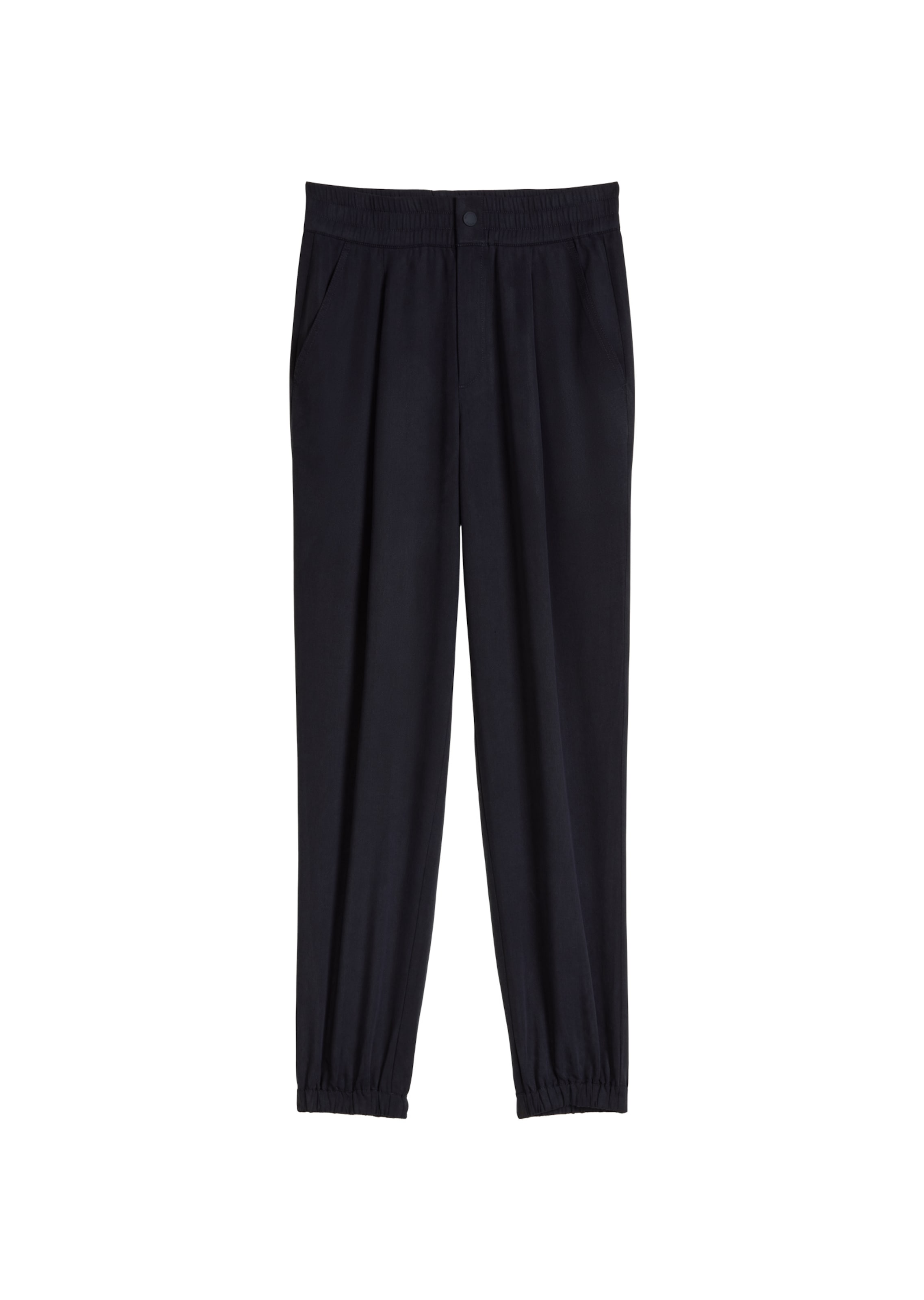 Marc O'Polo DENIM Tapered Broek in Blauw: voorkant