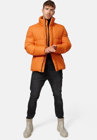 INDICODE JEANS Winter Jacket 'Lanse' in Orange