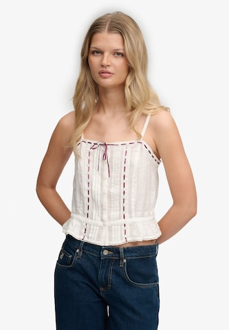 Superdry & Co Top in Wit: voorkant