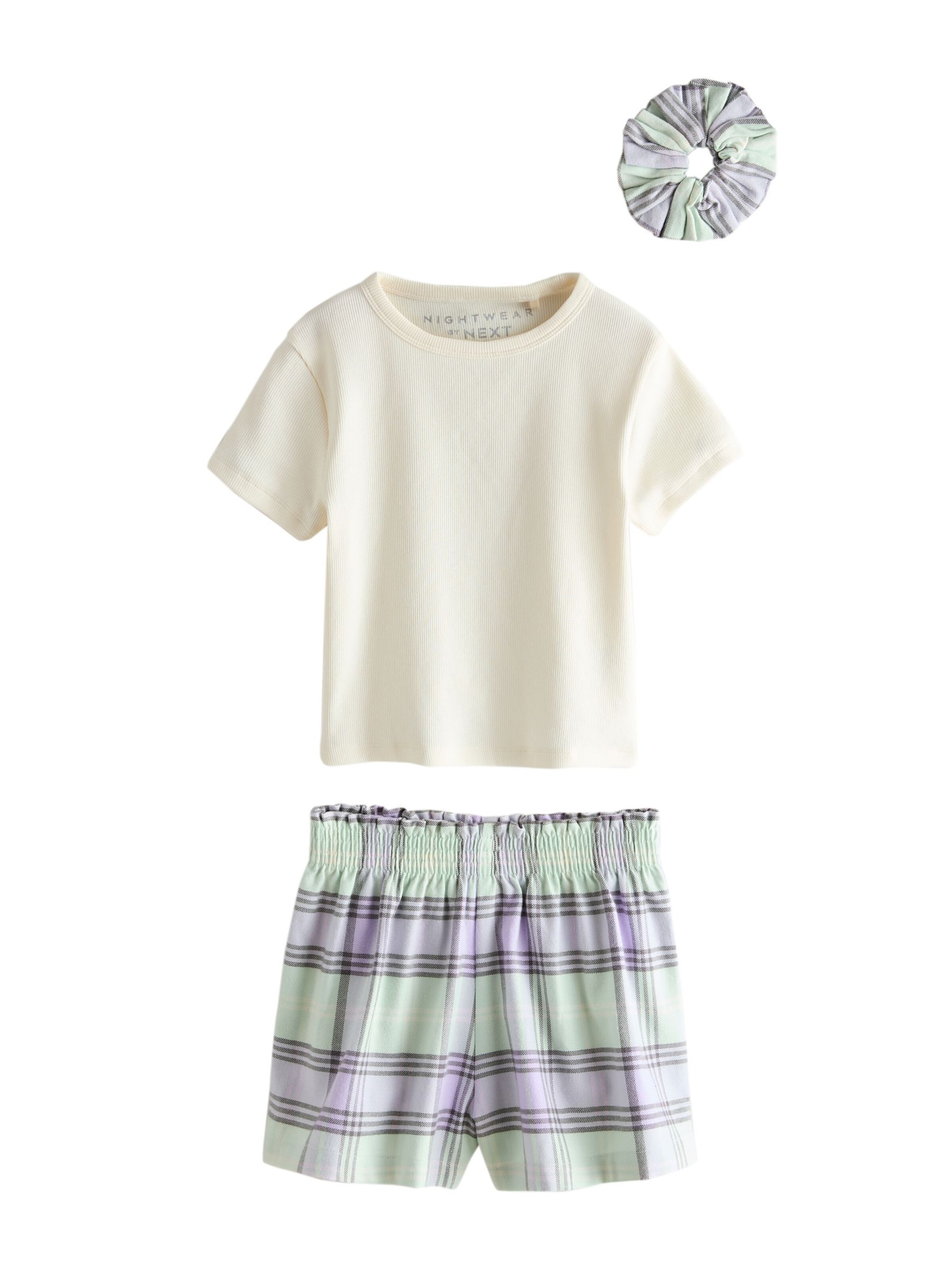 Next Set: Schlafanzug und Scrunchie in Gelb