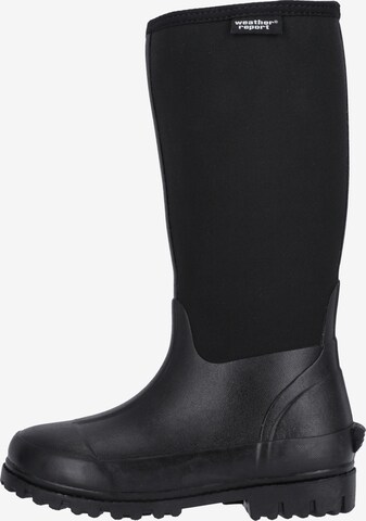 Weather Report Rubber Boots 'Herbe' in Black