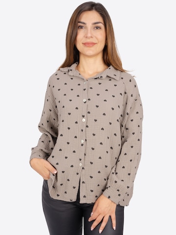 Chemisier 'Liya' Seasons of April en gris : devant