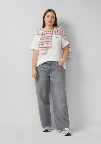 Wide Leg Jean QS en gris