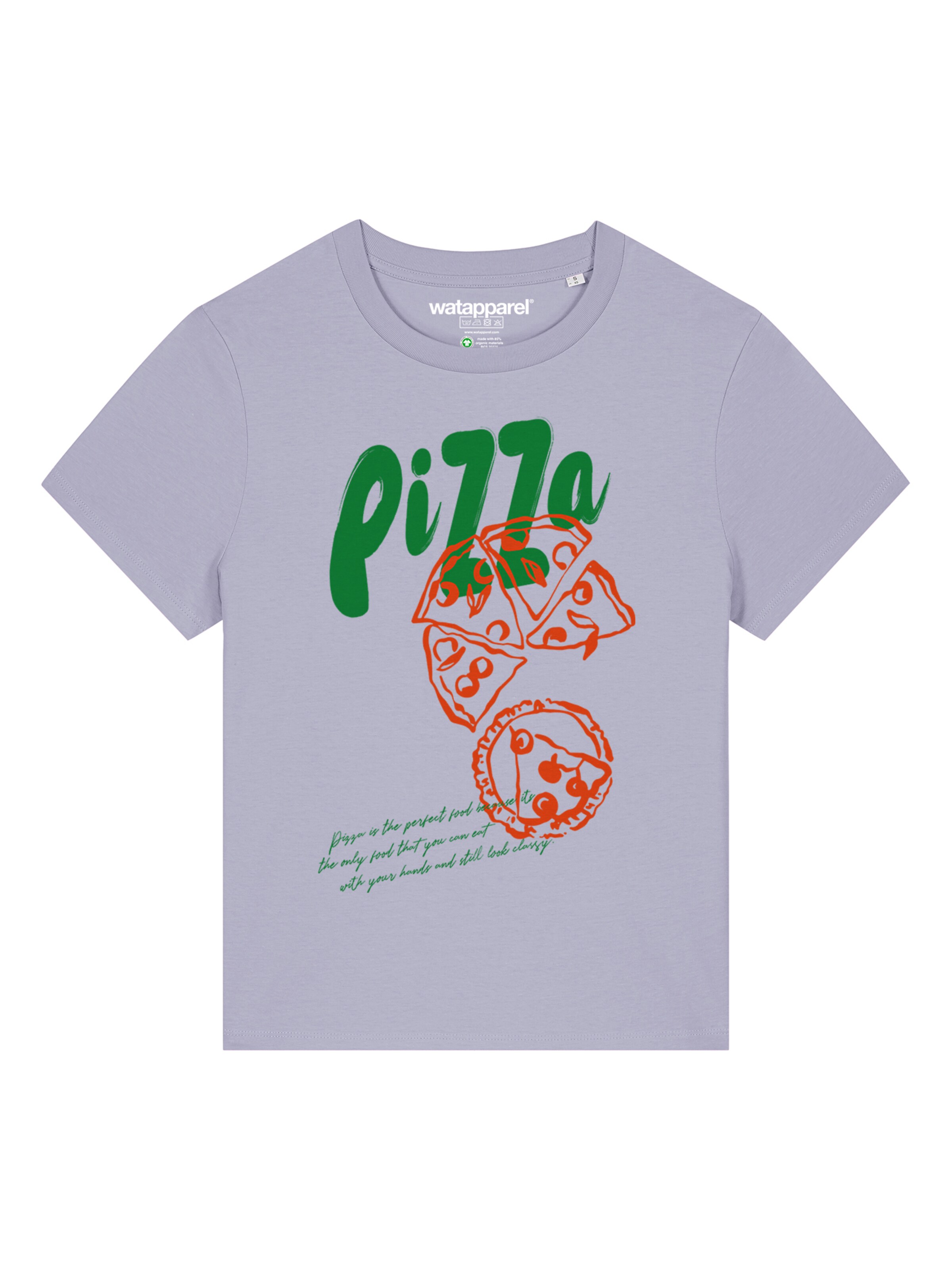 Watapparel Shirt 'Pizza' in Purple: front