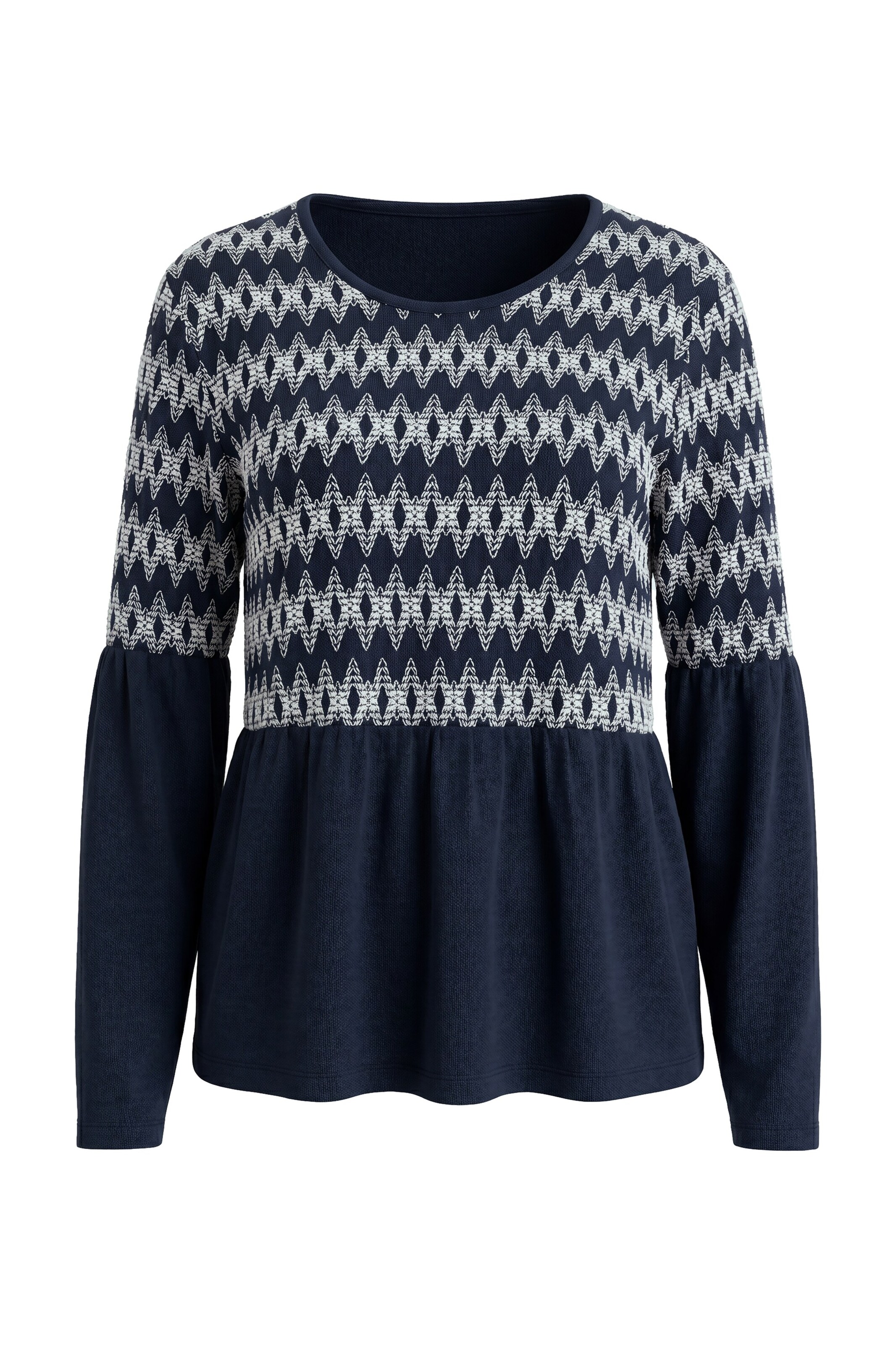 Ulla Popken Shirt in Blau: Vorderseite