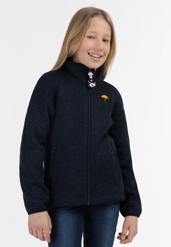 Schmuddelwedda Fleece jas in Blauw: voorkant