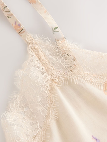Next - Pijama de pantalón corto en beige