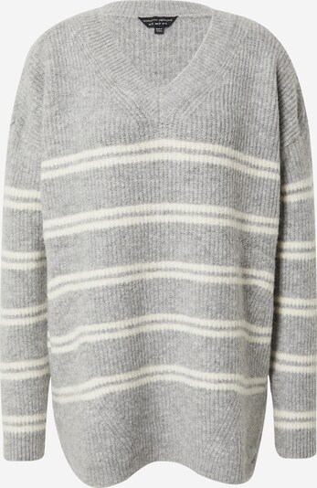 Dorothy Perkins Pull-over oversize en gris chiné / blanc, Vue avec produit