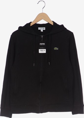 Lacoste Sport Sweatshirt & Zip-Up Hoodie in M in Black: front
