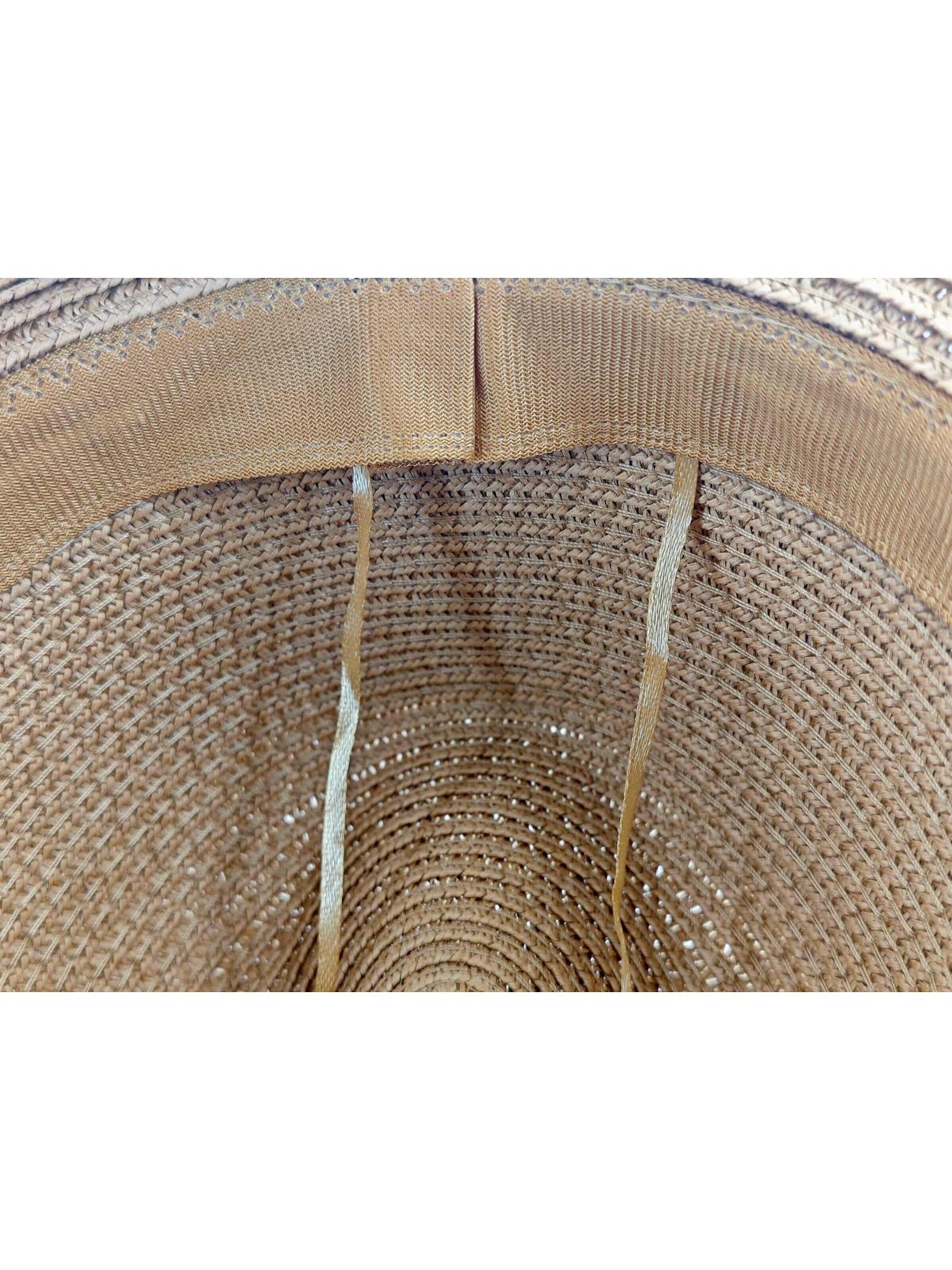 styleBREAKER Hat 'Panama Strohhut mit Leoparden Muster' in Brown